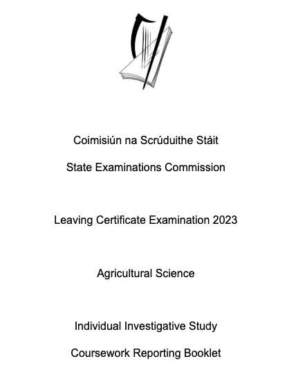 H1 Sample Ag Science IIS Project 2023