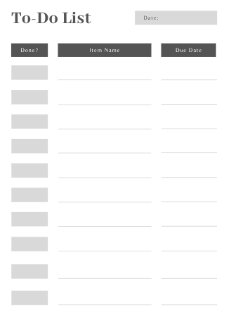 FREE - To Do List Templates