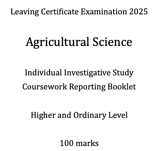 FREE - Individual Investigative Study (IIS) Coursework Reporting Booklet 2025